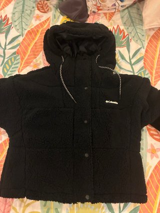 Abrigo Forro Polar Columbia Negro
