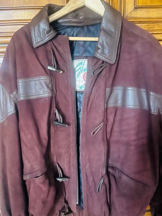 Chaqueta de piel vintage para hombre