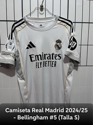 Camiseta Real Madrid 24/25 Bellingham #5 Talla S