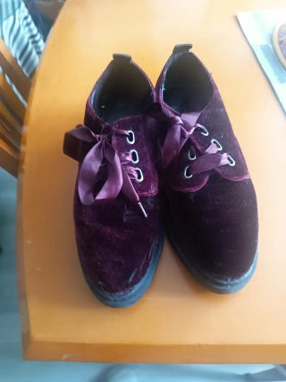 Zapatos de terciopelo Bershka