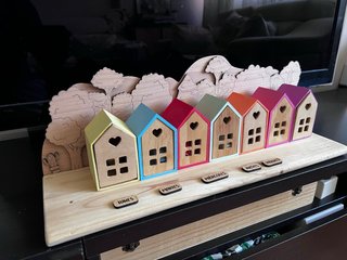 Fondo para casitas de madera