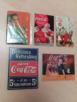 Set de 5 Imanes de Nevera Coca-Cola