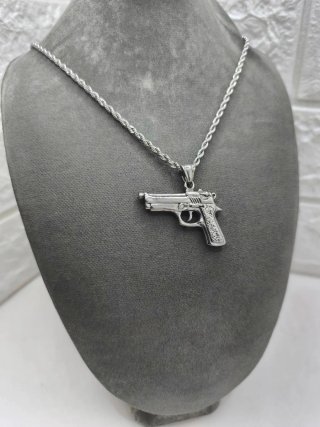 Colgante Pistola de Acero Quirúrgico