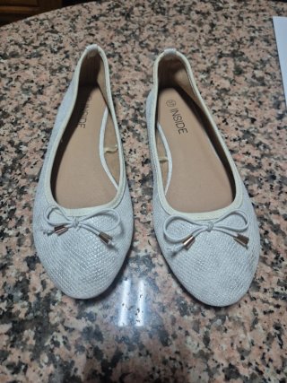 Bailarinas Plateadas INSIDE Talla 37