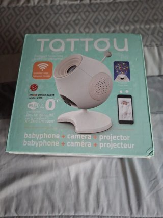 Cámara Vigilancia Bebé Tattou con Proyector