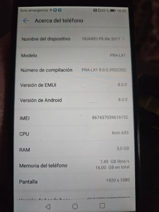 Huawei P8 lite 2017 16GB