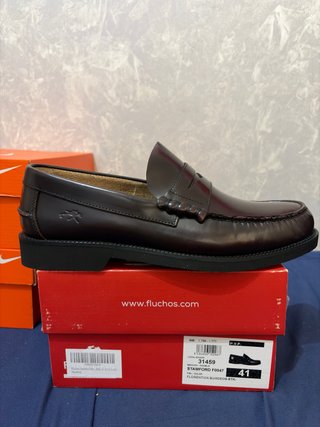 Mocasines Fluchos Stamford Burdeos Talla 41