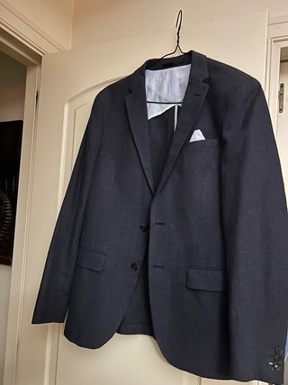 Chaqueta de caballero azul