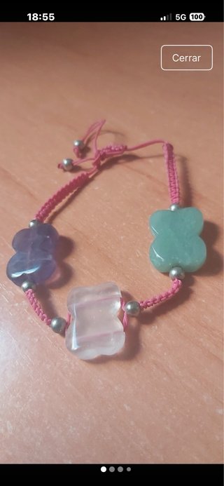 Pulsera del estilo de Tous con 3 chakars