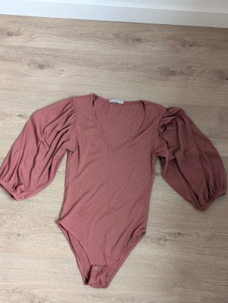 Body Stradivarius Manga Globo Rosa Talla S