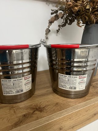 Set de 2 Cubos de Acero Inoxidable KmtStyle