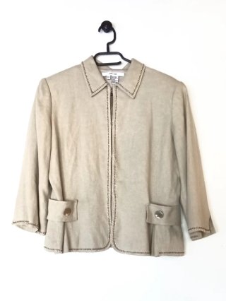 Chaqueta Zara Basic Beige