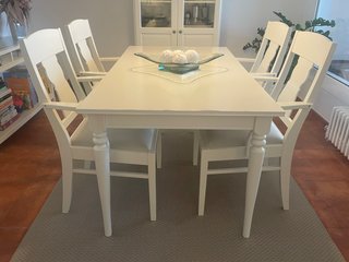 Mesa de Comedor Extensible y 4 Sillas
