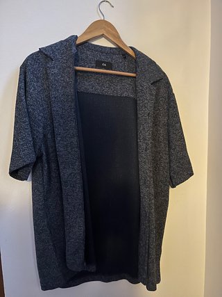 Camisa de manga corta azul
