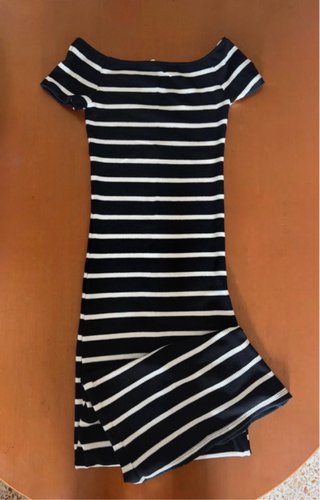 Vestido de rayas Pull & Bear