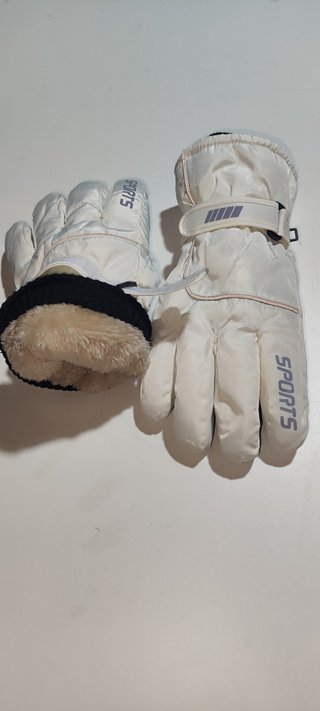 Guantes de Esquí o moto Blancos