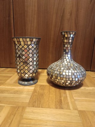 Set de 2 Jarrones de Mosaico