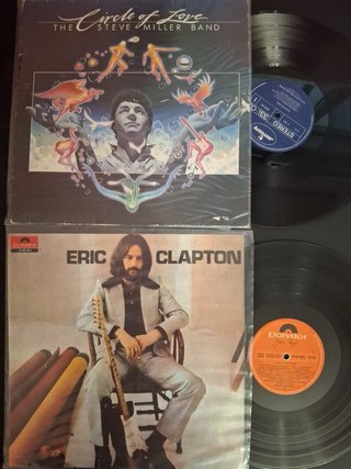 Lote 2 Discos Vinilo: Eric Clapton y Steve Miller