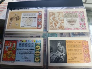 Colección de postales de Décimos de Lotería Nacion