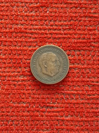 Moneda de 1 Peseta de 1947 Franco