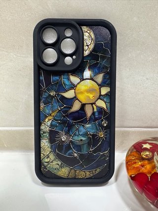 Custodia iPhone 14 Pro Max Design Sole e Luna