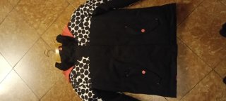 Anorak con estampado de lunares