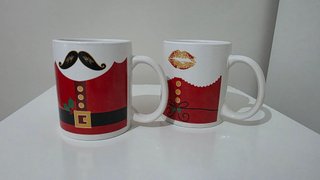Coppia di tazze natalizie