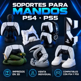 Soportes para mandos PS4 y PS5 impresos en 3D