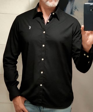 Camisa Negra Polo Ralph Lauren
