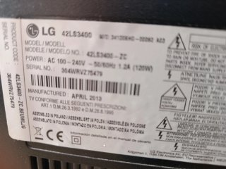 TV LG 42LS3400 42 pulgadas