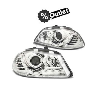 IH FAROS SEAT IBIZA 6L 02-08 DAYLIGHT CROMADOS INTERMITENTE
