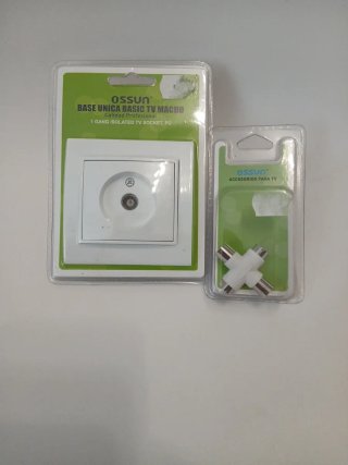 Set Accesorios TV Ossun: Base y Conector