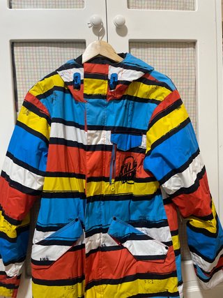 Chaqueta de esquí multicolor