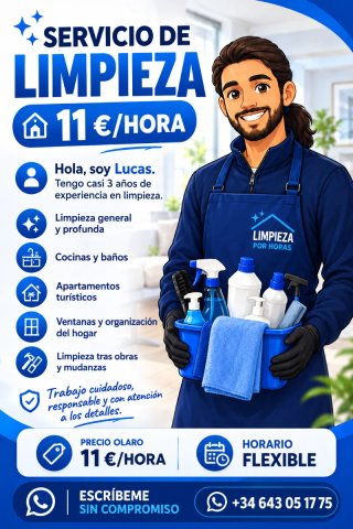 Limpieza de Hogares y Pisos Turísticos | 11 €/h