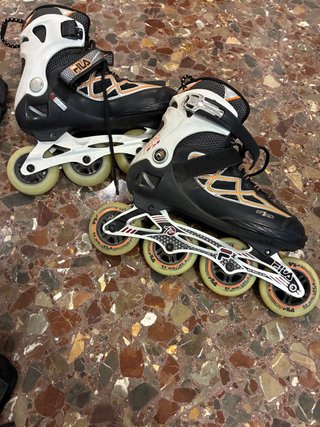 Patines Fila Talla 40 con Bolsa y Protecciones