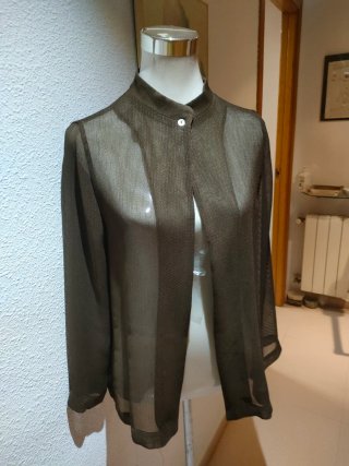 Sobre camisa transparente Adolfo Domínguez