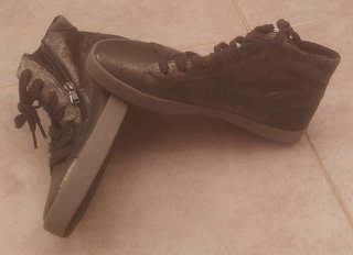 Zapatillas Botines Geox Gris Como Nuevos Talla 39