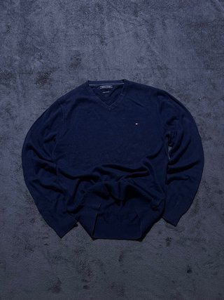 Jersey Tommy Hilfiger Azul Marino Cuello en V