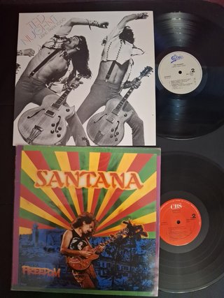 Lote de 2 Discos de Vinilo: Ted Nugent y Santana