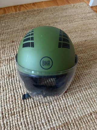 Casco Jet BHR Verde Mate Talla L