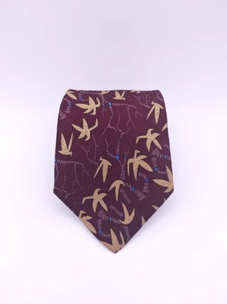 Corbata Christian Dior Vintage Seda Aves