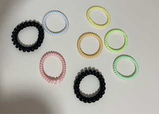 Set de 7 Gomas de Pelo en Espiral