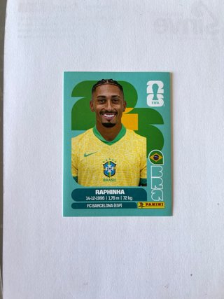 Cromo Panini Raphinha - Brasil mundial 2026