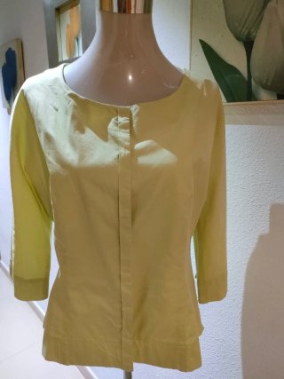 Camisa Adolfo Domínguez Amarilla Talla 44