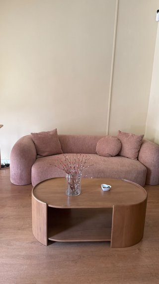 Mesa de centro de madera de mango