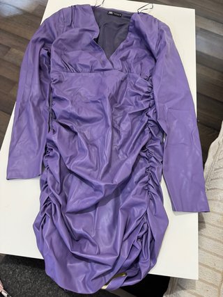 Vestido Zara Morado Talla M