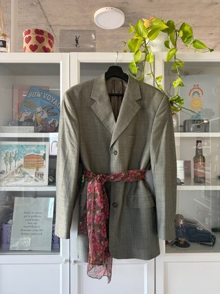 Americana Blazer 100% Lana Verde