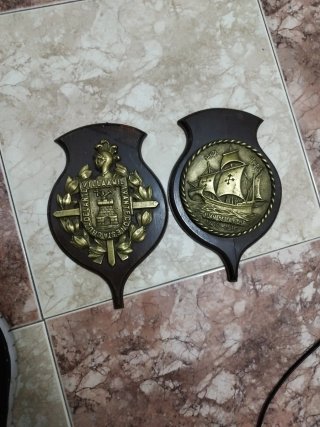 Lote 2 Metopas Navales de Bronce (Villaamil)