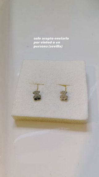 Pendientes Tous Bebé Oro Blanco