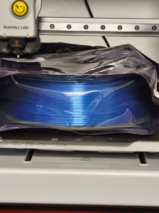 Filamento PLA Silk Azul Acero 1,75mm 1kg